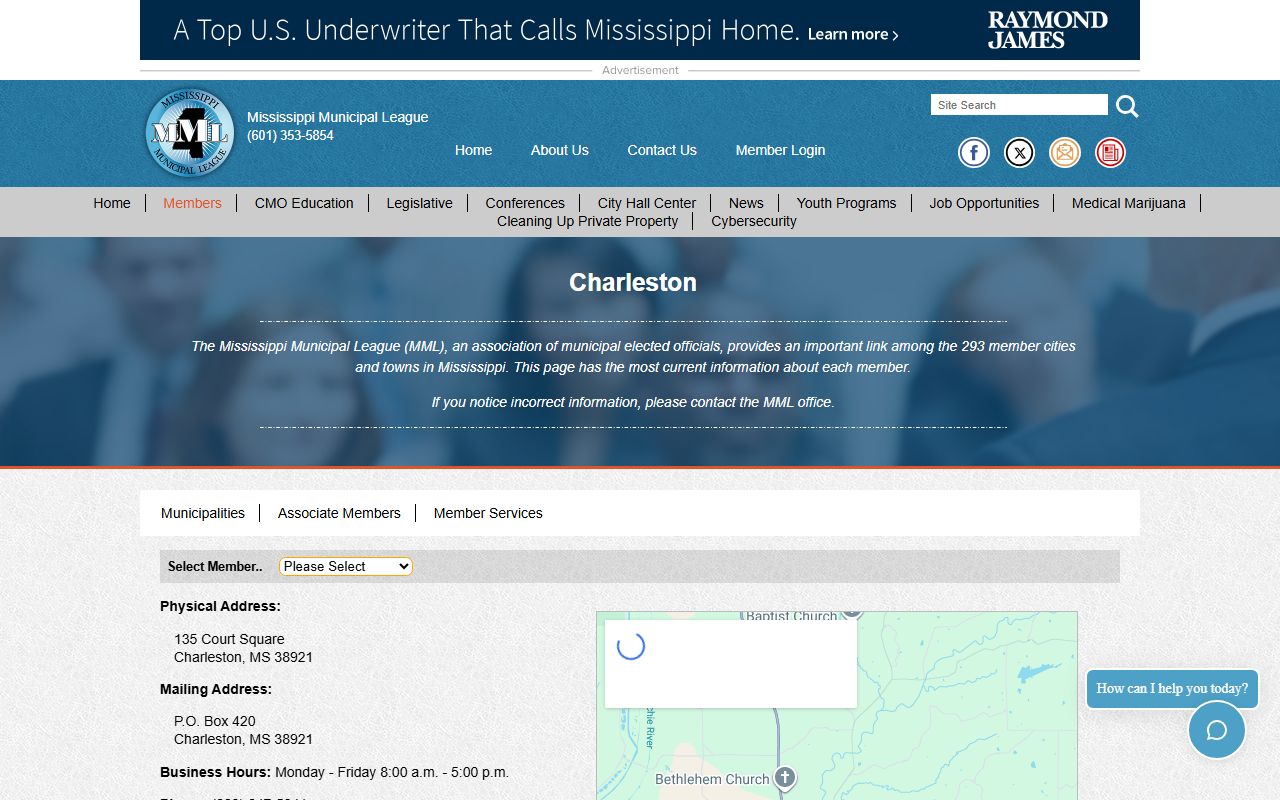 Tallahatchie County municipal court records for the City of Charleston